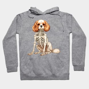 Skeleton Cavalier King Charles Spaniel Dog Hoodie